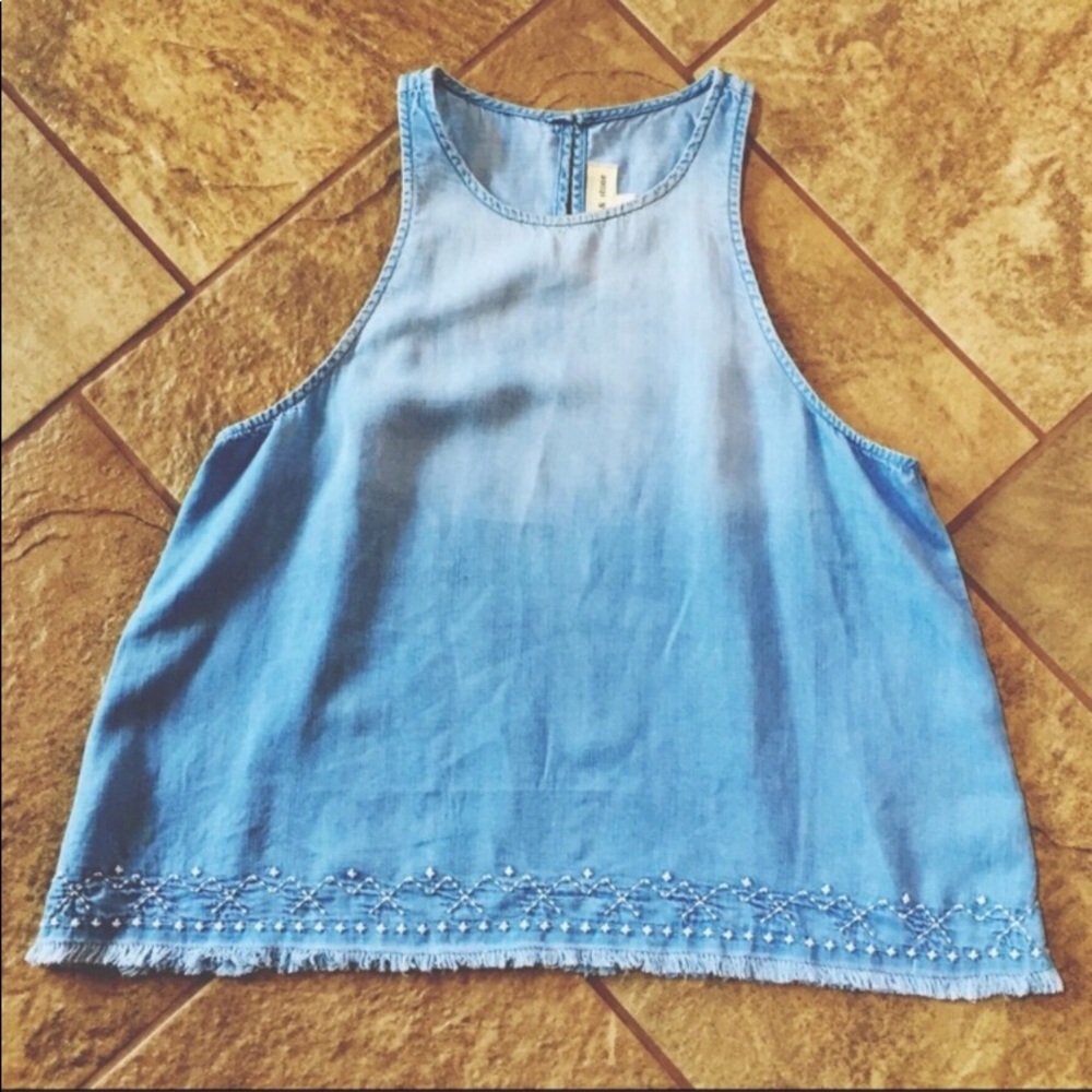 + CLOTH & STONE + Frayed Tank - Picture 1 of 5